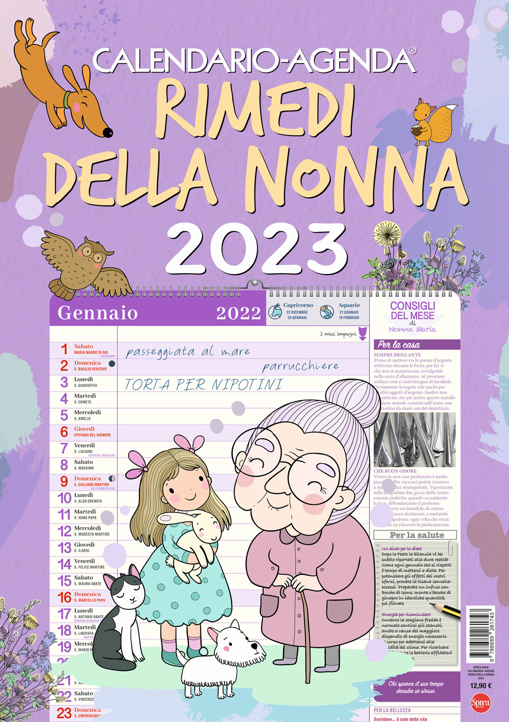 Rimedi della nonna. Calendario-agenda 2023
