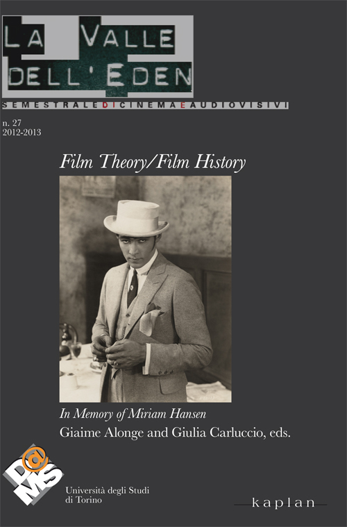 La valle dell'Eden. Vol. 27: Film theory/film history