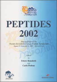 Peptides 2002. Proceedings of the Twenty-Seventh European Peptide Symposium. August 31-Septembers 6, 2002 - Sorrento, Italy. Ediz. inglese