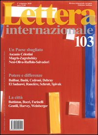 Lettera Internazionale. Vol. 103