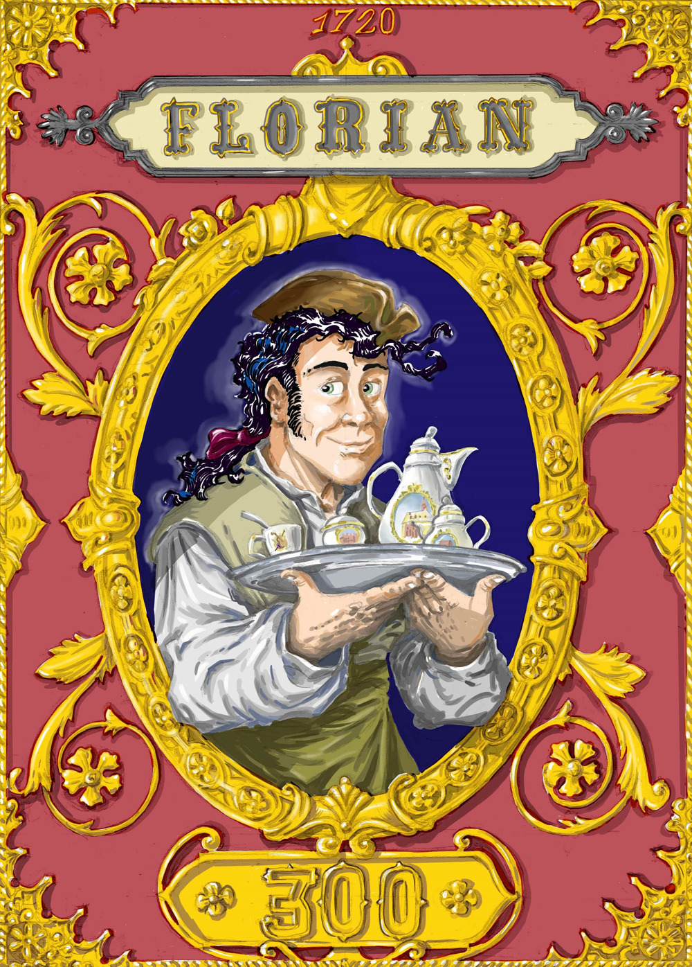 Florian 300. The Caffè Florian coffeehouse in Venice. A 300-year-old- story