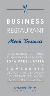 Business restaurant. Menù business