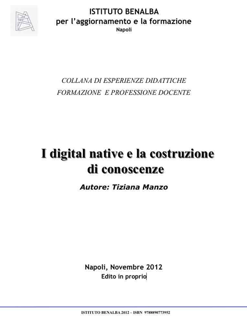 I digital native e la costruzione di conoscenze