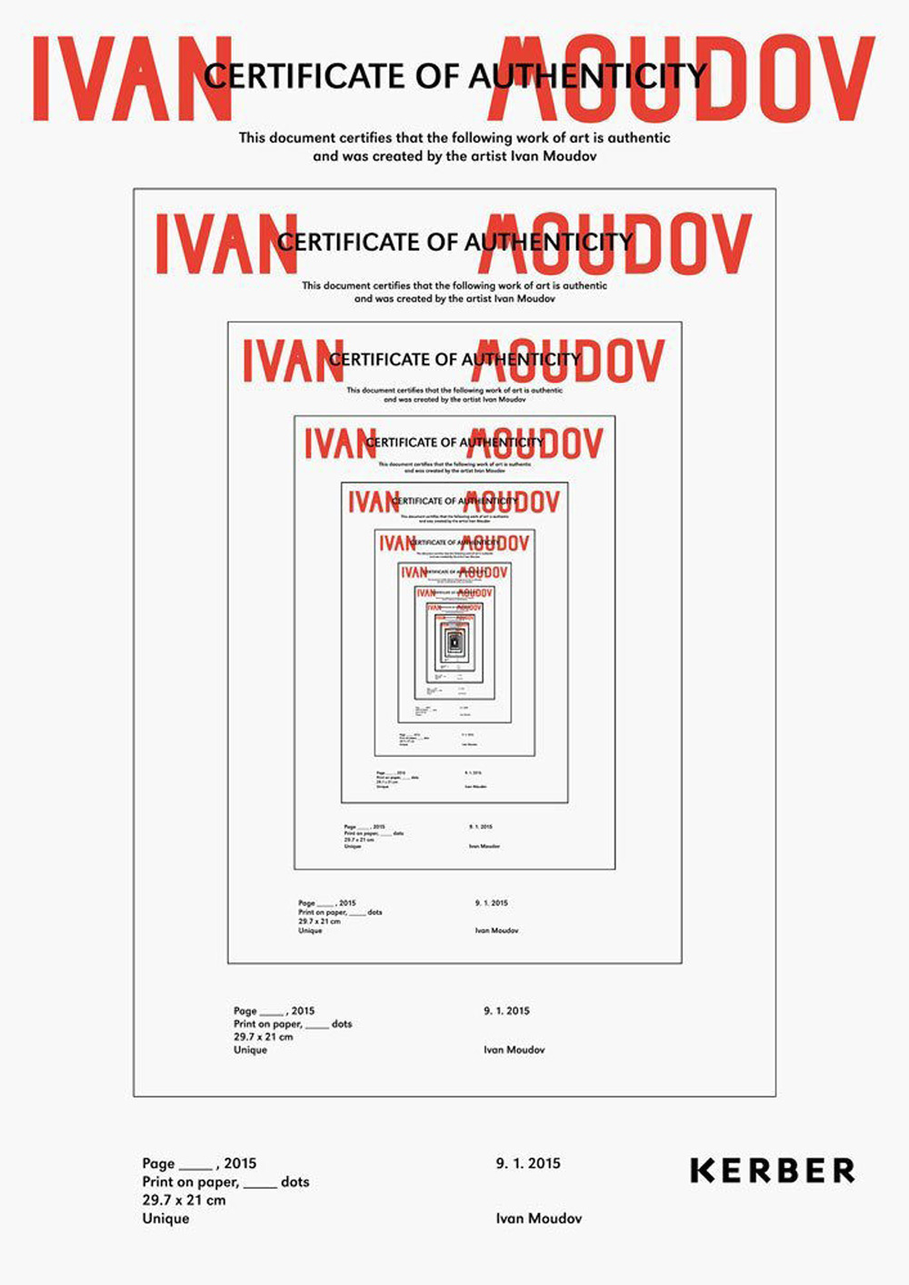 Certificate of authenticity