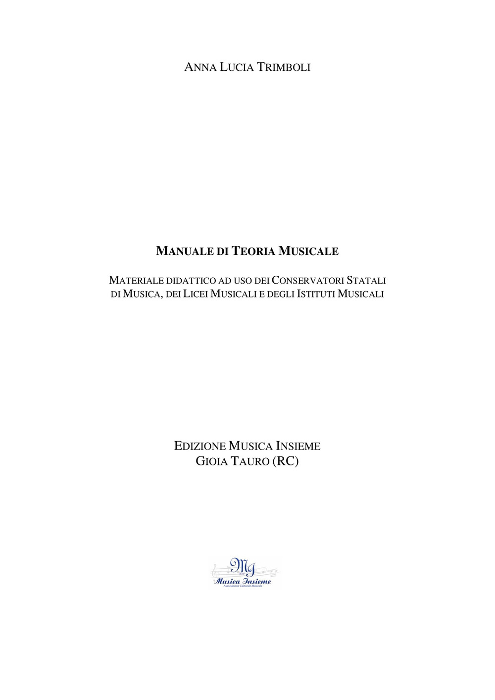 Manuale di teoria musicale