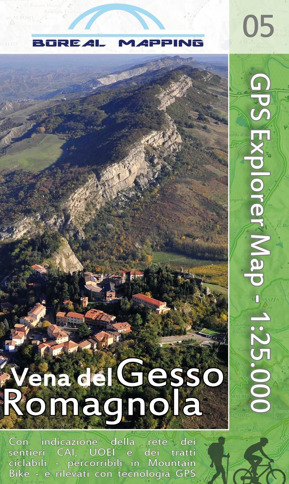 Vena del Gesso Romagnola. Carta topografica per escursionisti a piedi ed in mountain bike in scala 1:25.000