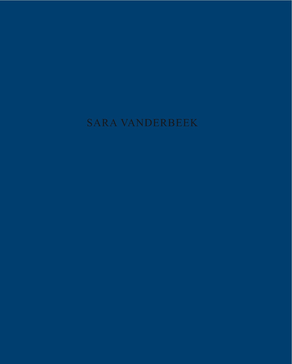 Sara VanDerBeek