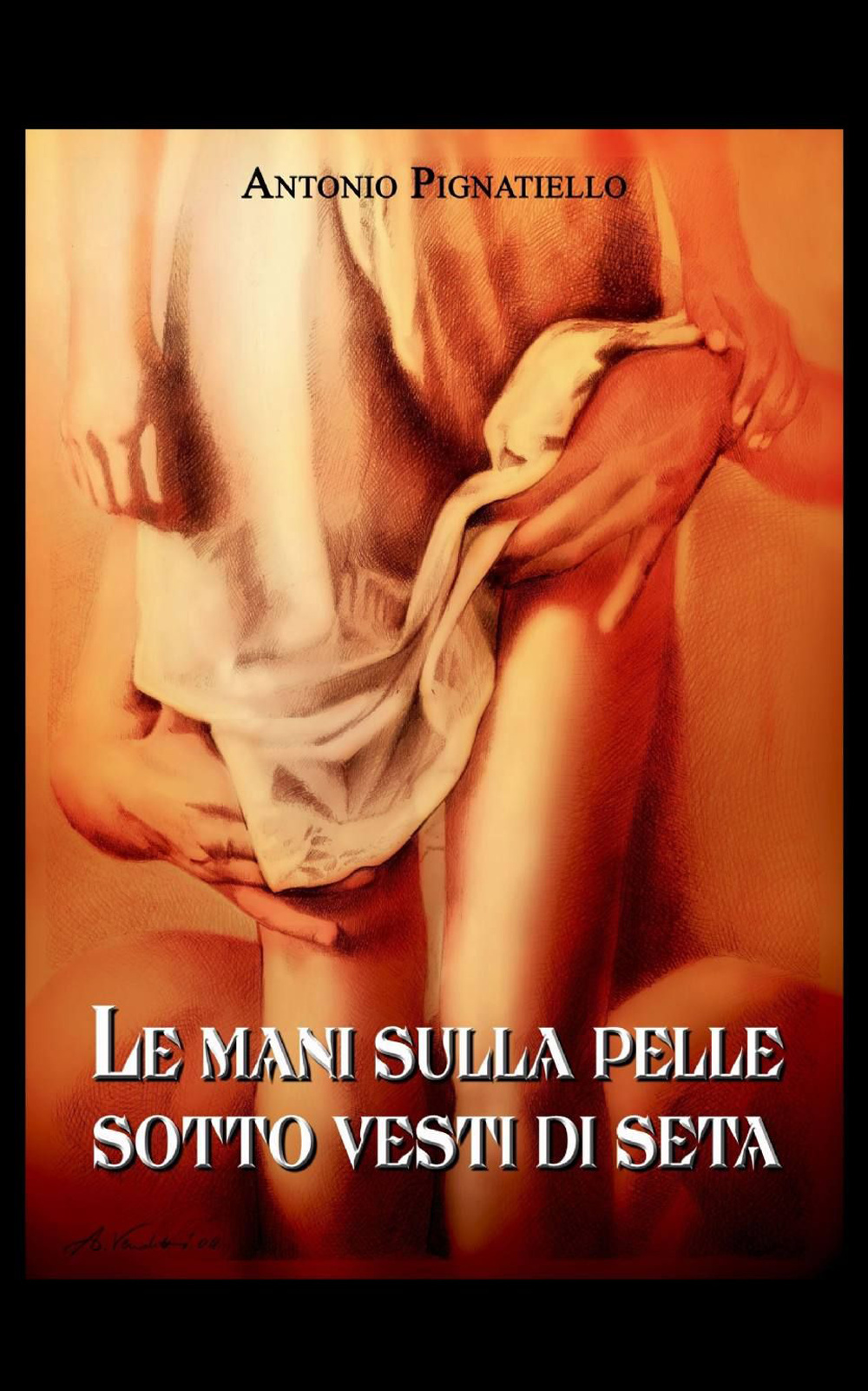 Le mani sulla pelle sotto vesti di seta