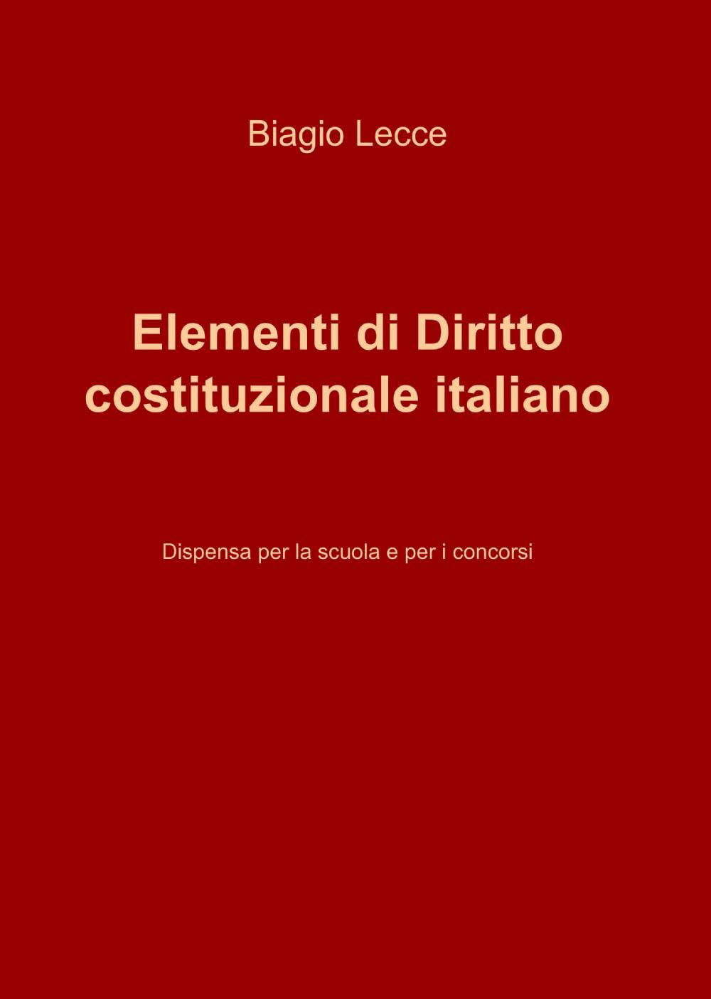 Elementi di diritto costituzionale italiano