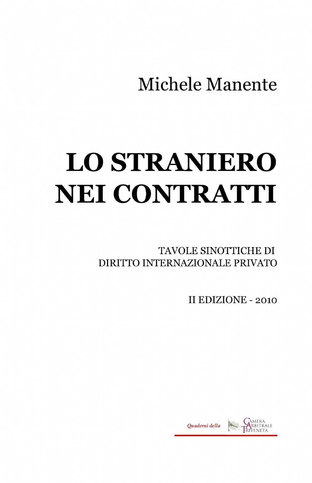 Lo straniero nei contratti