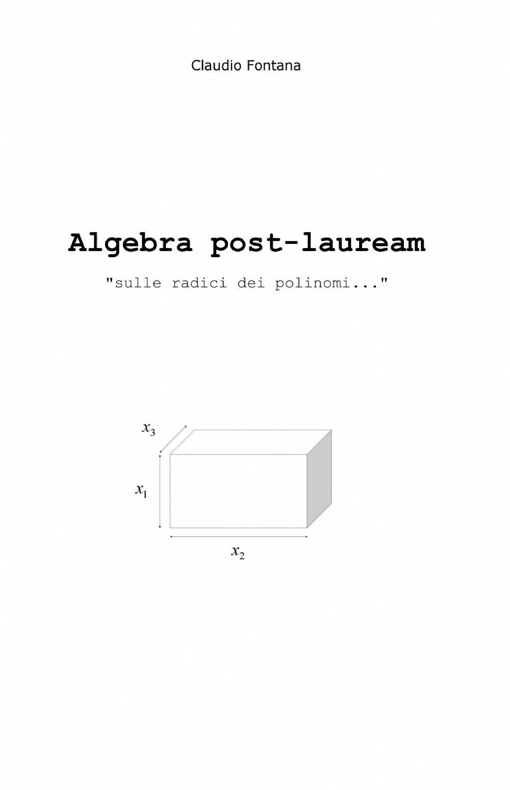 Algebra post-lauream «sulle radici dei polinomi...»