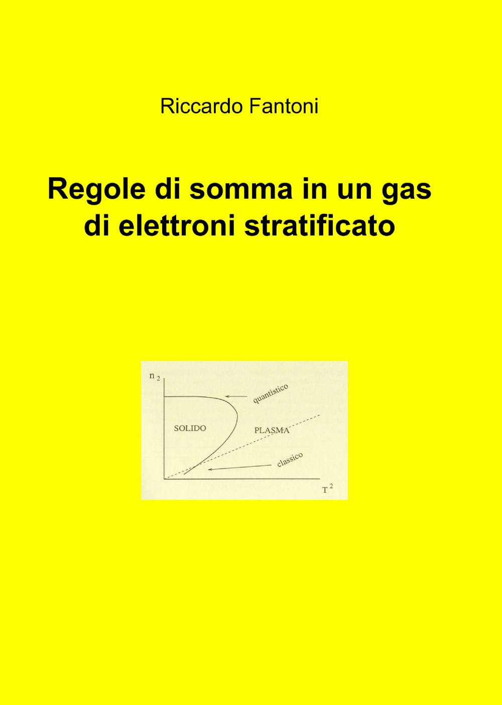 Regole di somma in un gas di elettroni stratificato