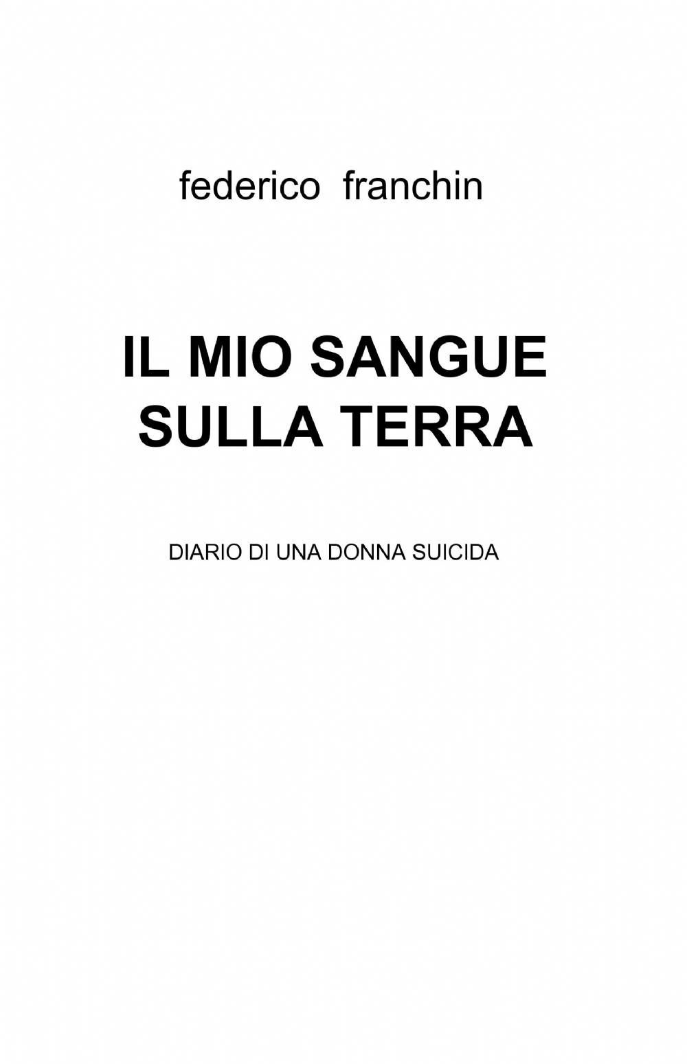 Il mio sangue sulla terra