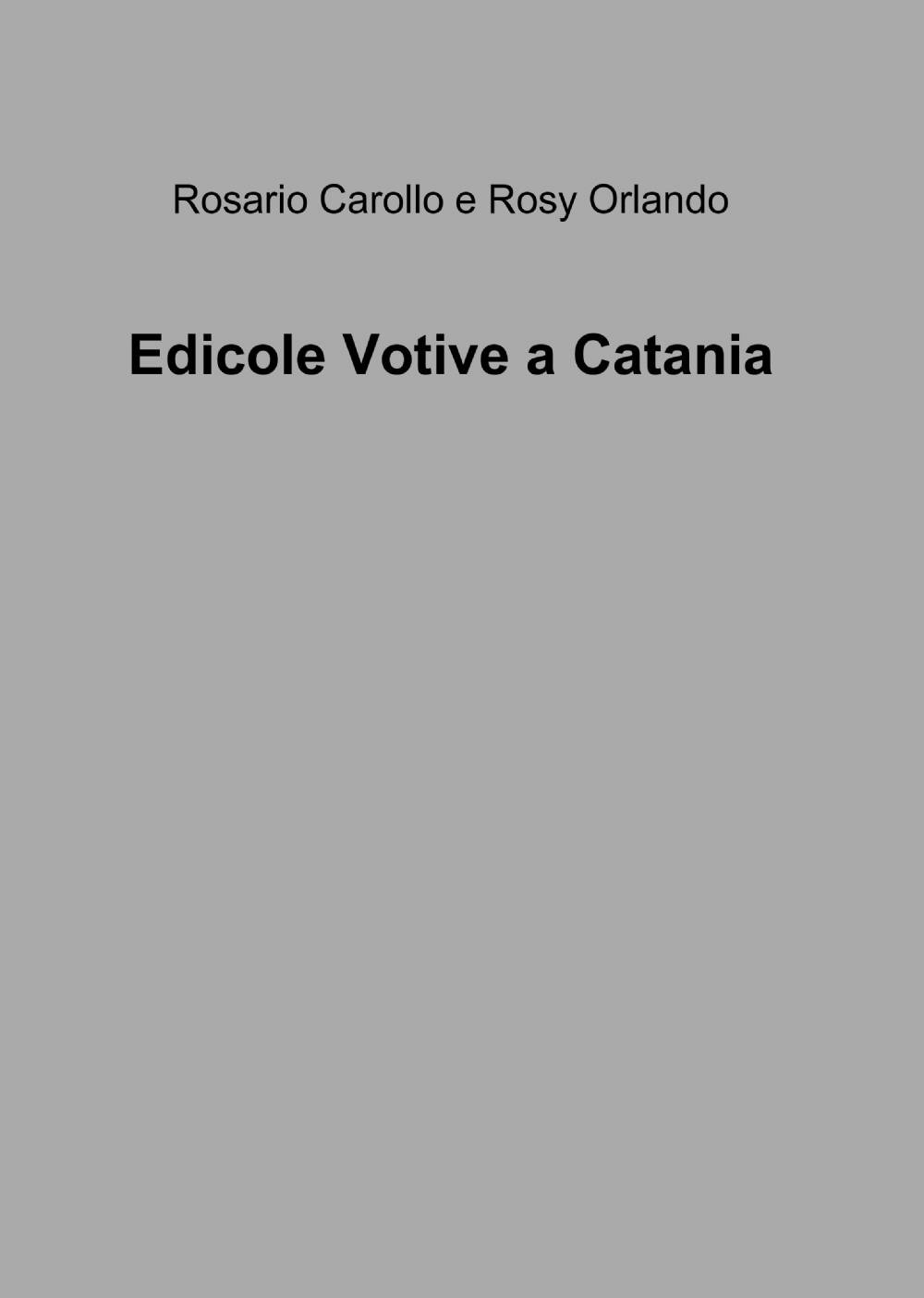 Edicole votive a Catania