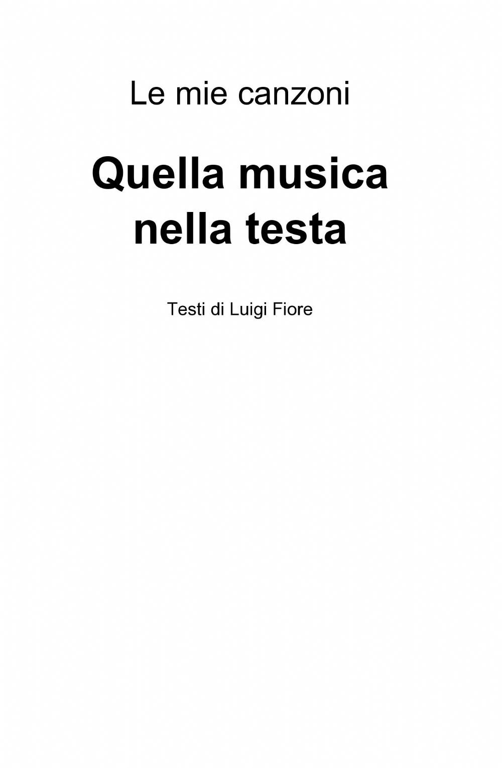 Quella musica nella testa