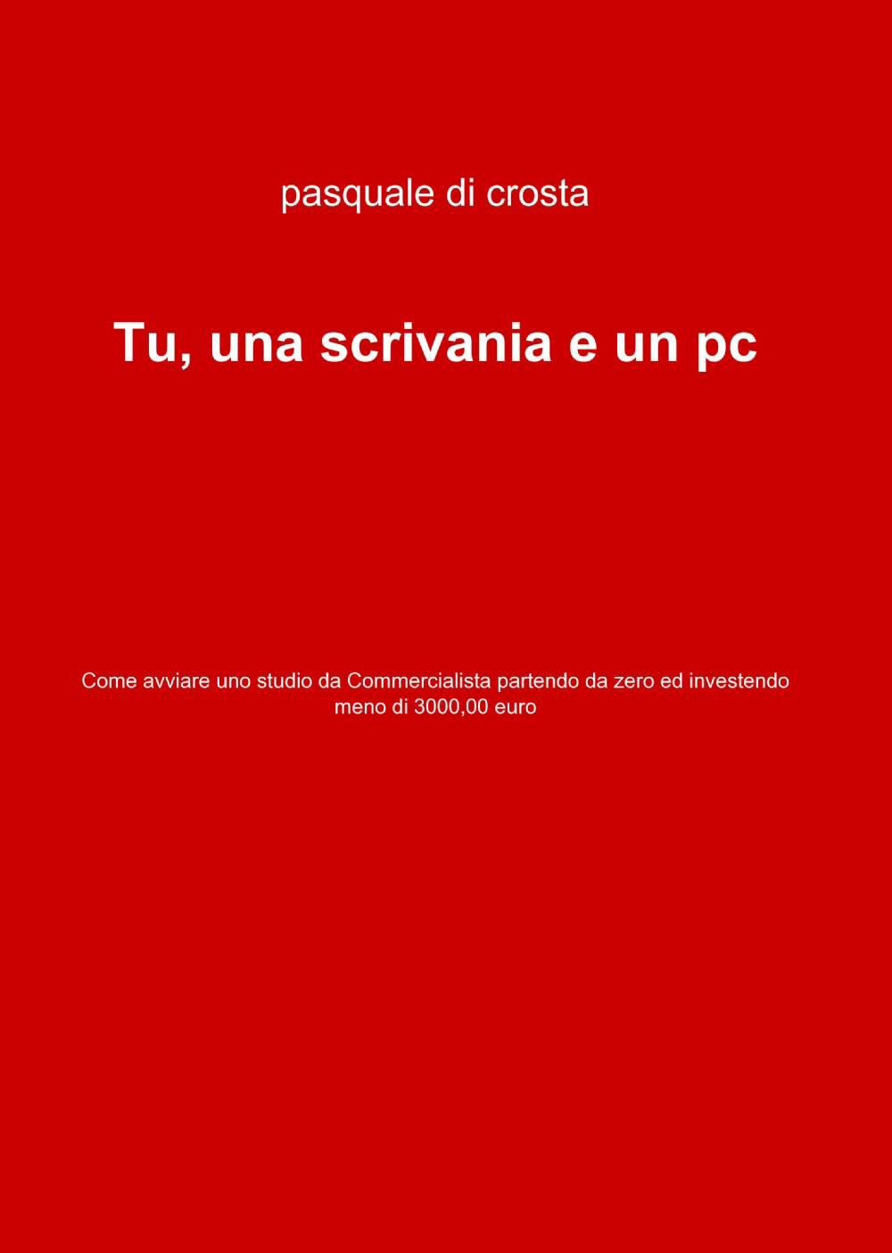 Tu, una scrivania e un pc