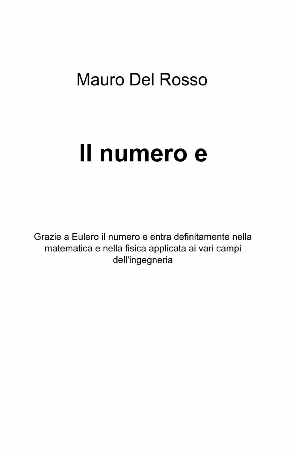 Il numero e