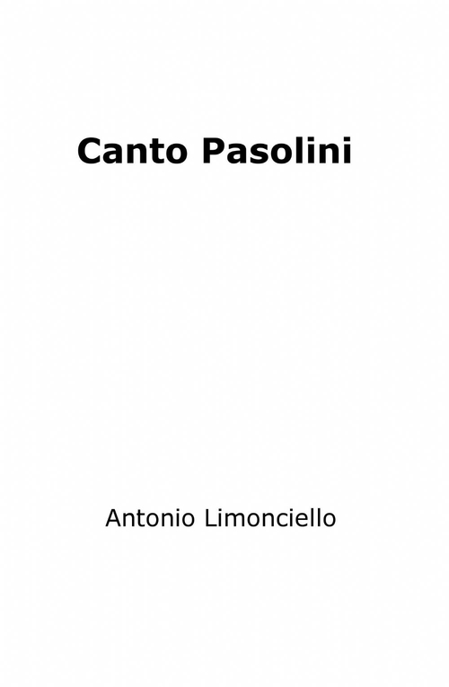 Canto Pasolini