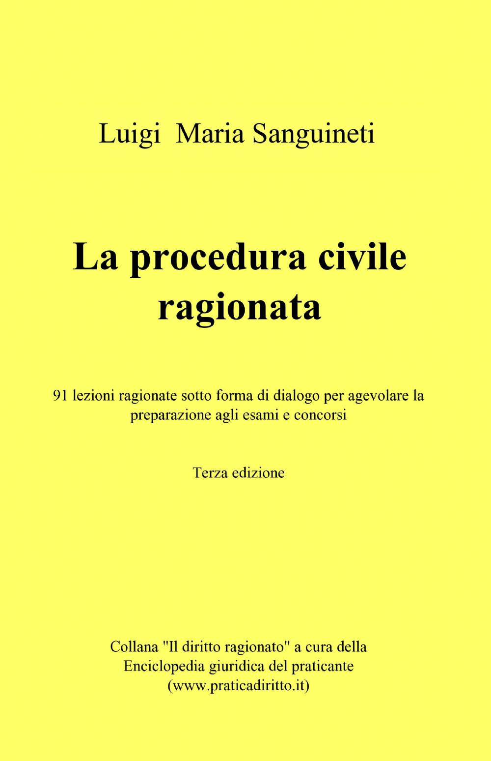 La procedura civile ragionata