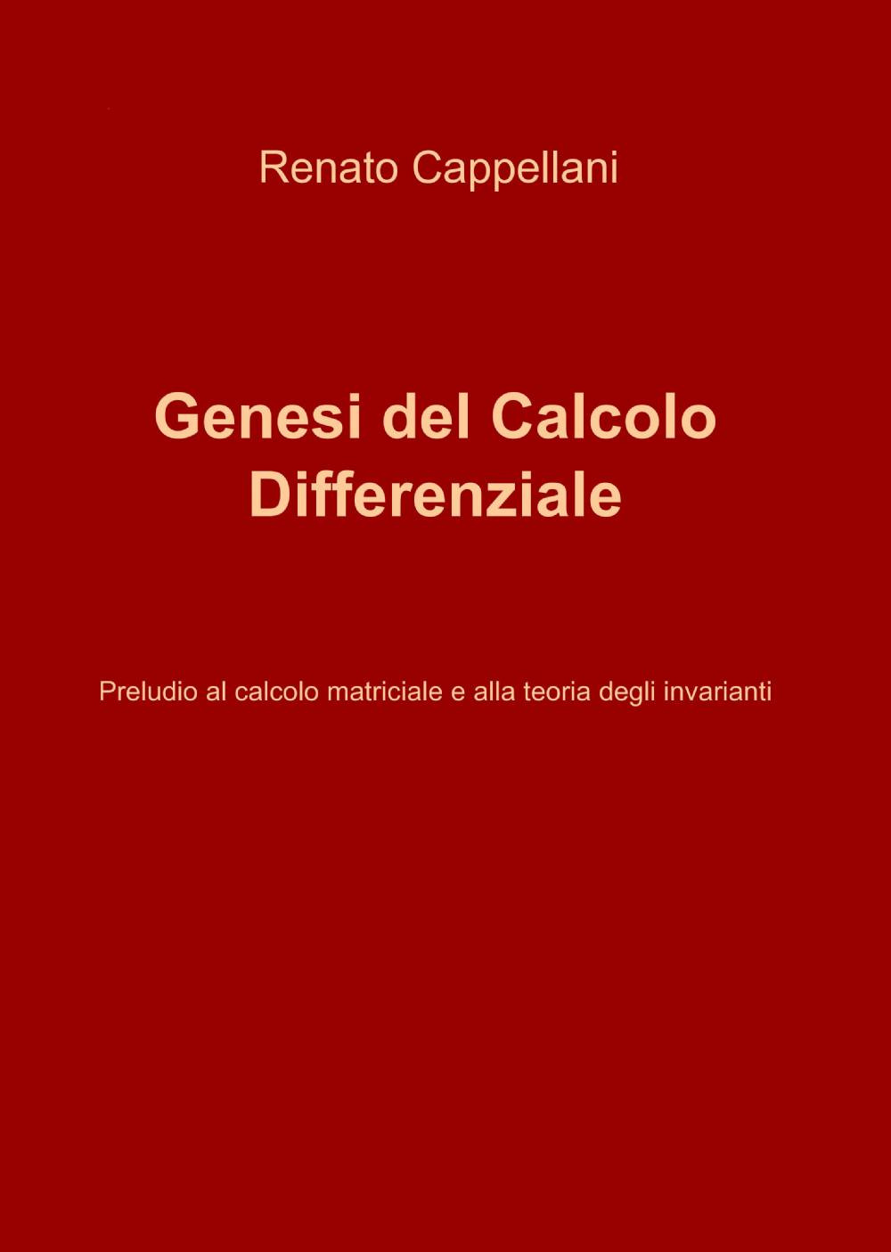 Genesi del calcolo differenziale