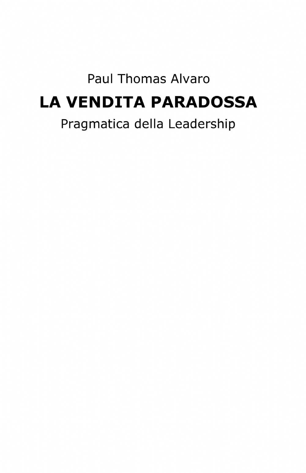 La vendita paradossa