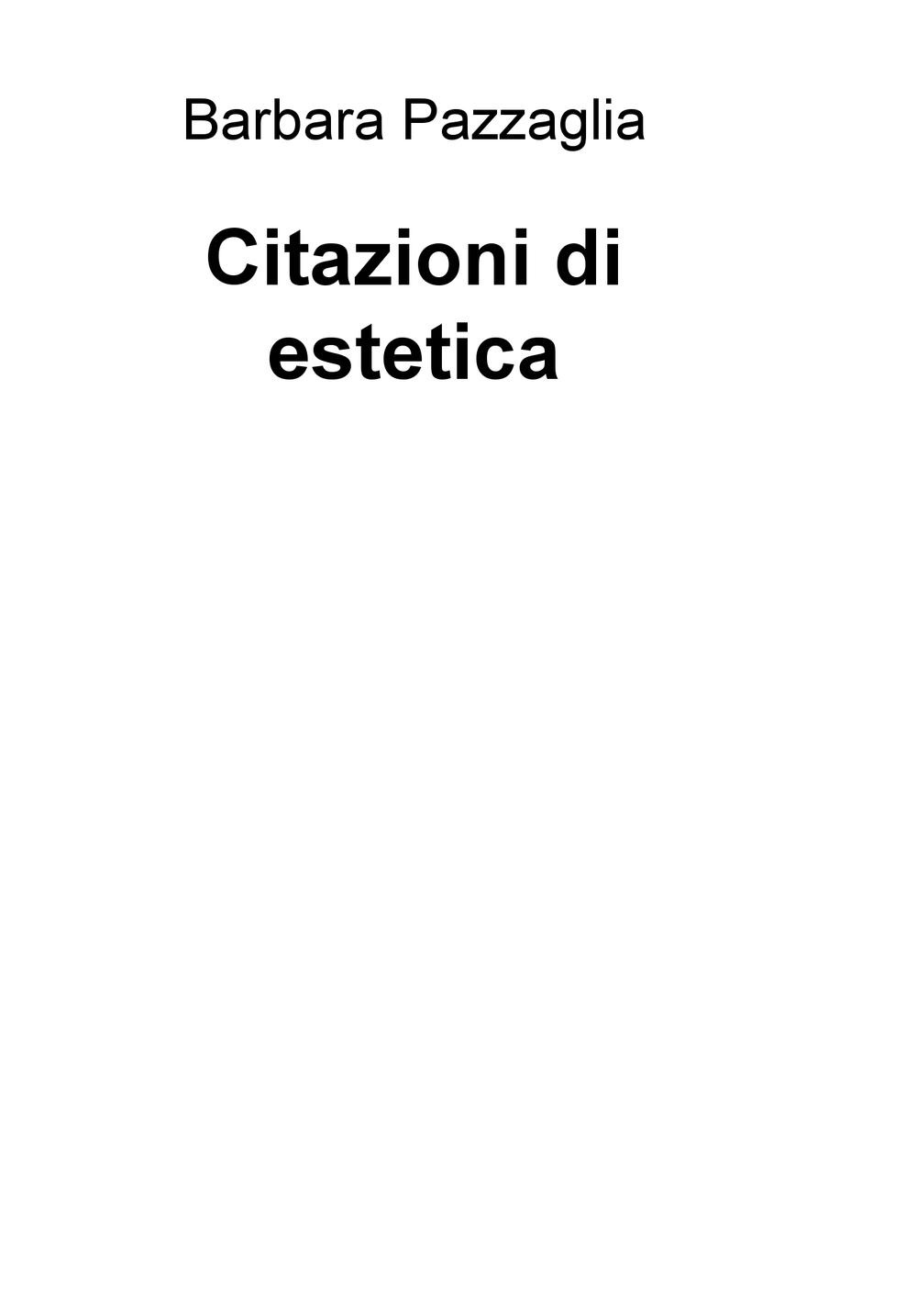 Citazioni di estetica
