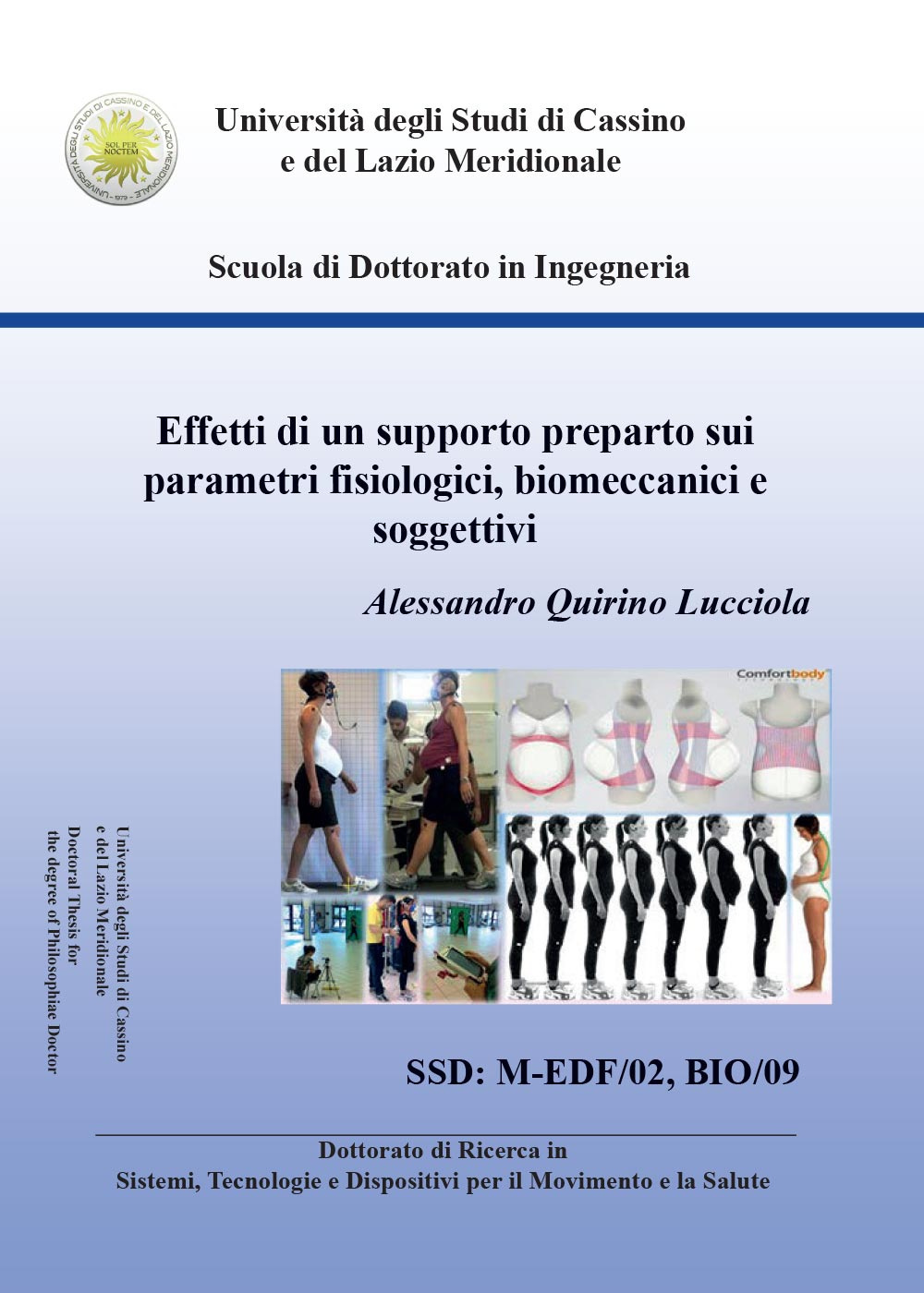 Effetti di un supporto preparto sui parametri fisiologici, biomeccanici e soggettivi