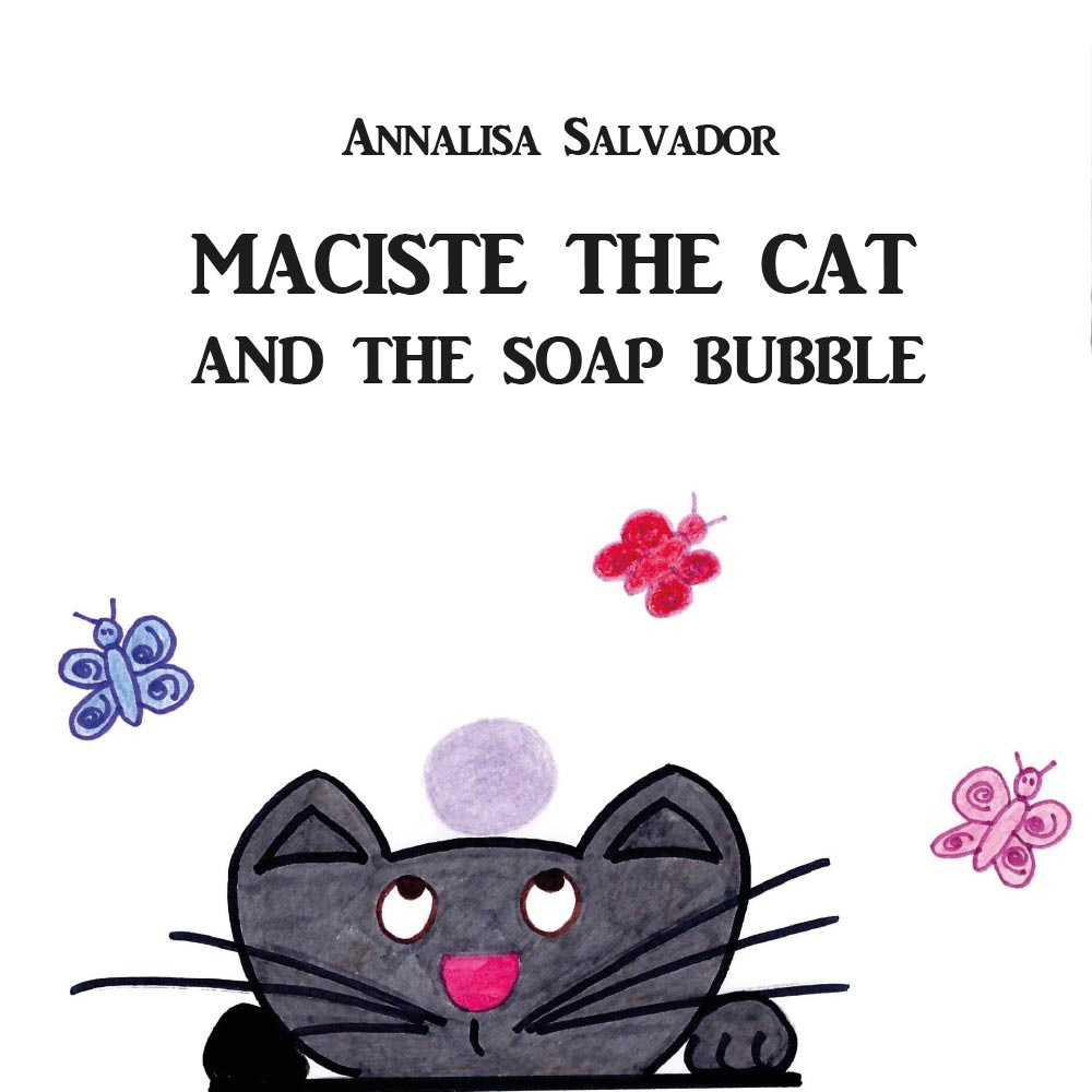 Maciste the cat and the soap bubble