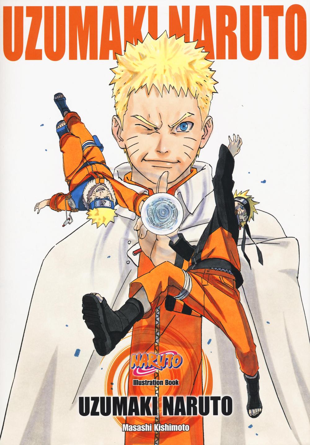 Uzumaki Naruto. Illustration book. Con adesivi