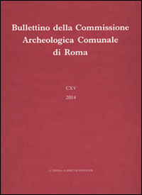Bullettino della Commissione archeologica comunale di Roma. Vol. 115