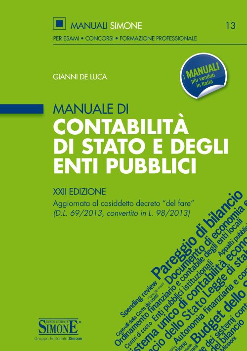 Manuale di contabilità di Stato e degli enti pubblici