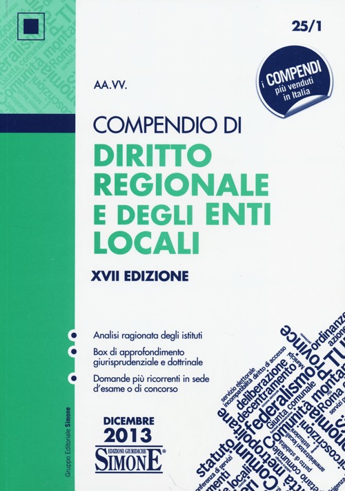 Compendio di diritto regionale e degli enti locali
