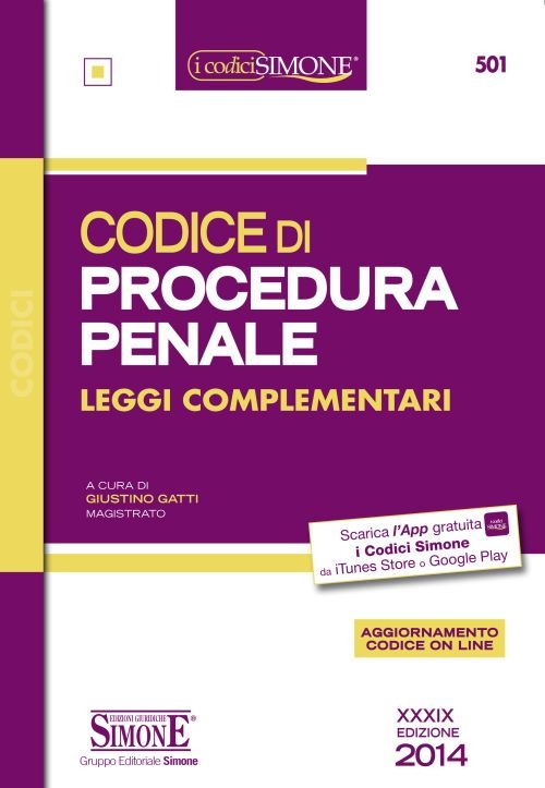 Codice di procedura penale e leggi complementari