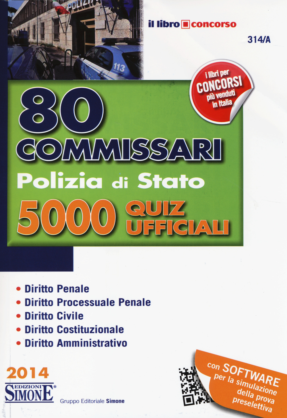80 commissari polizia di stato. 5000 quiz ufficiali