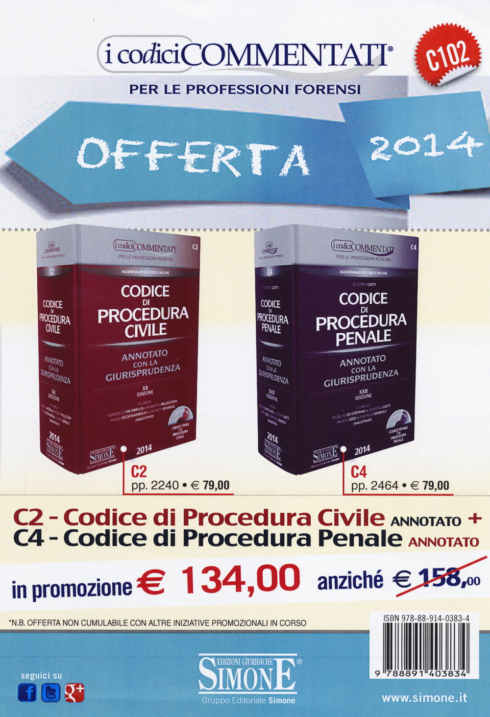Codice di procedura civile-Codice di procedura penale. Annotati con la giurisprudenza