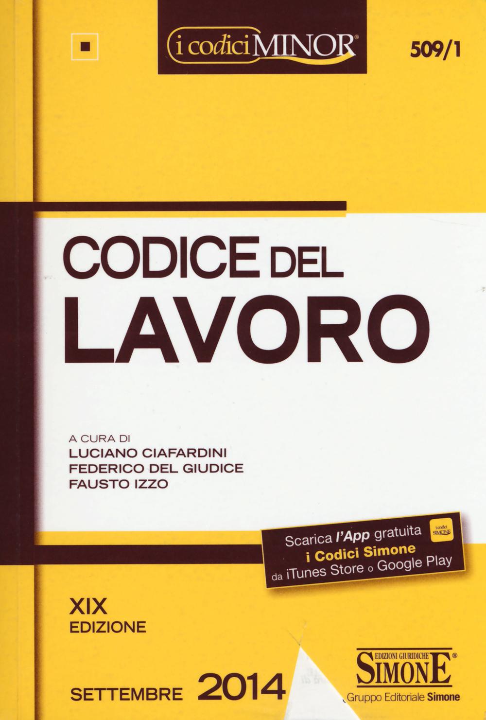 Codice del lavoro. Ediz. minore