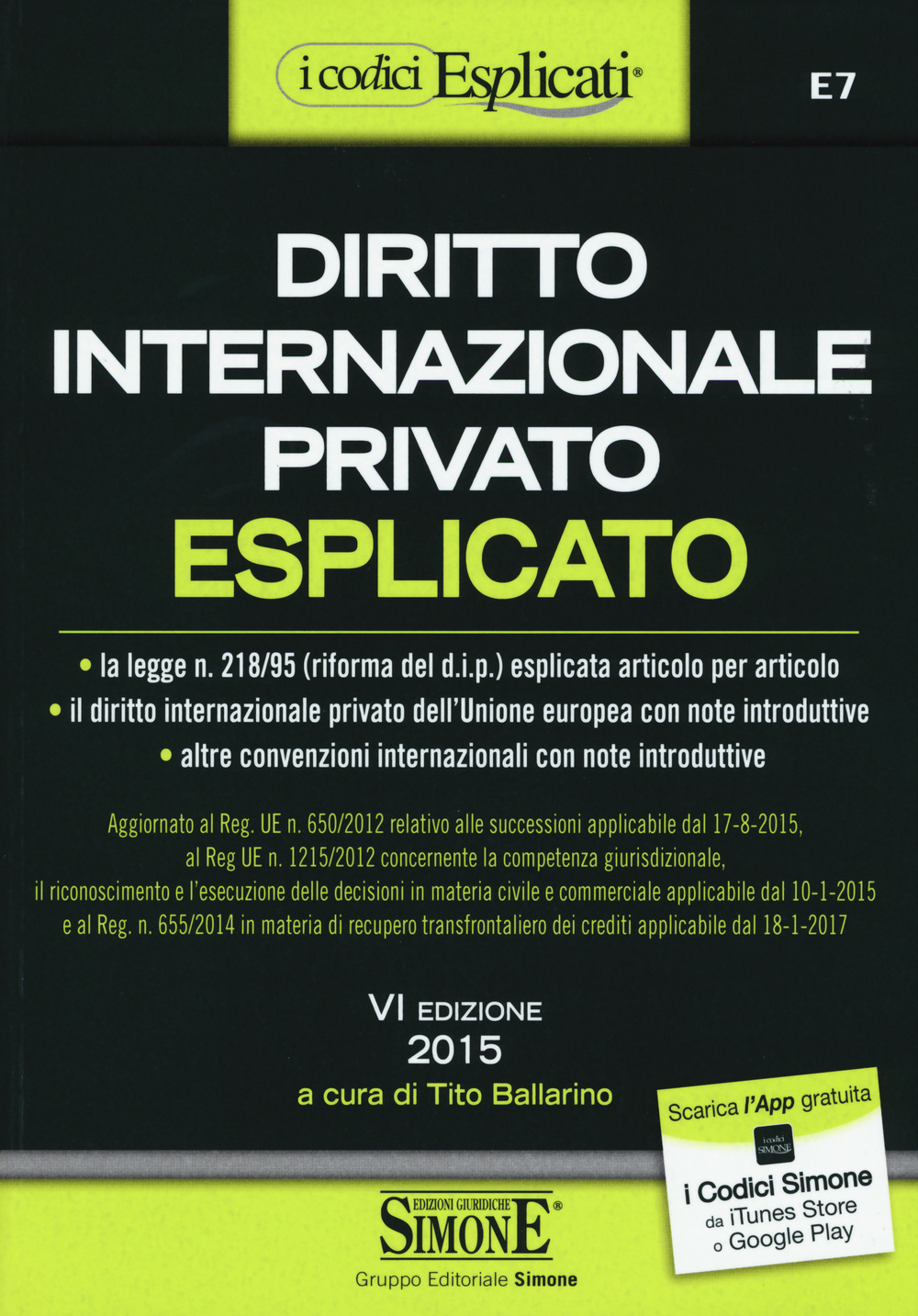 Diritto internazionale privato esplicato