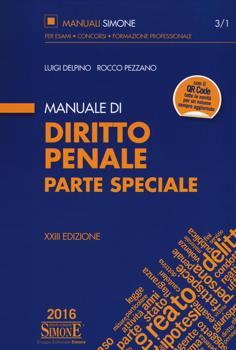 Manuale di diritto penale. Parte speciale