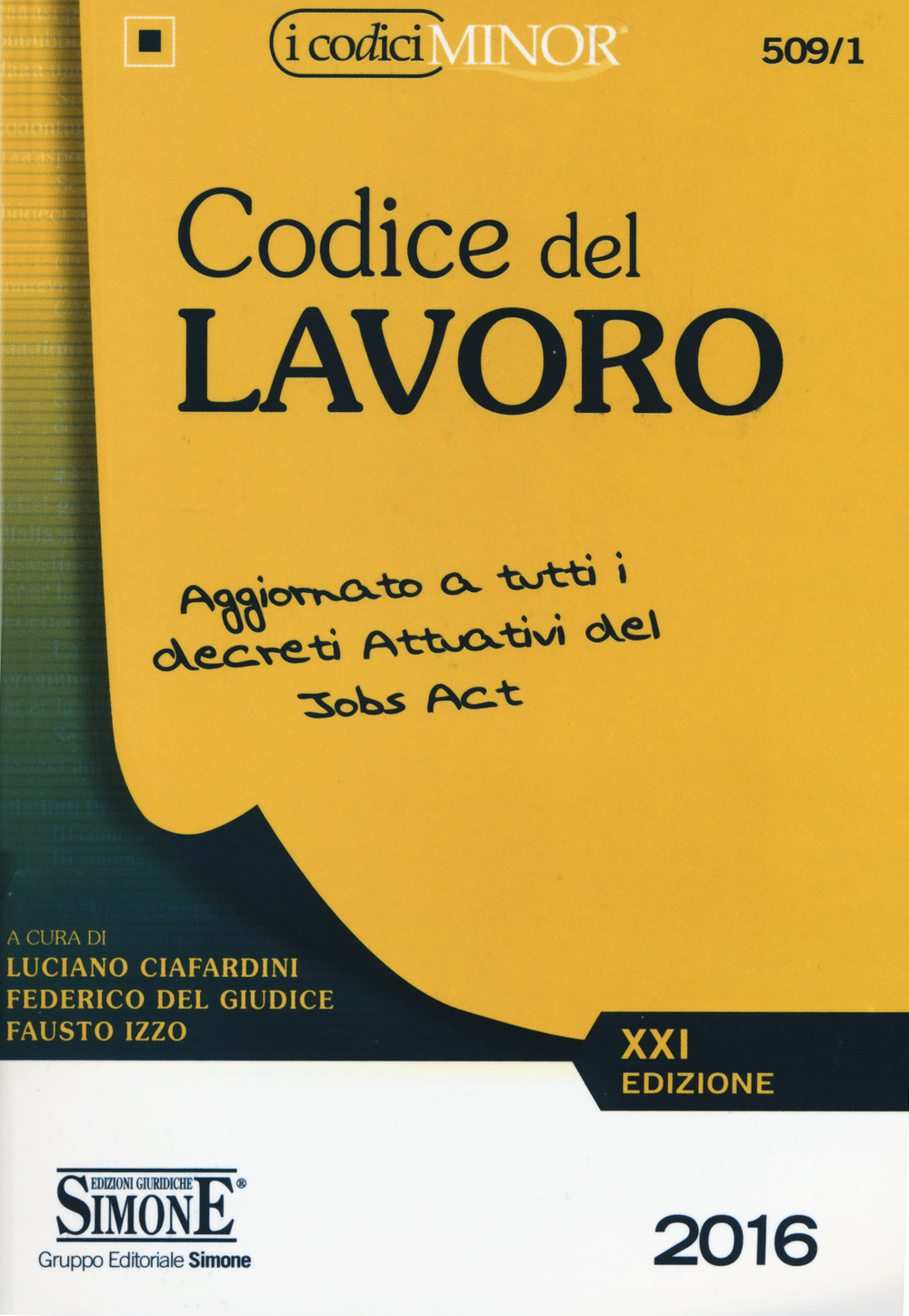 Codice del lavoro. Ediz. minore