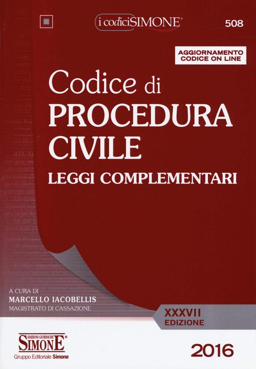 Codice di procedura civile. Leggi complementari