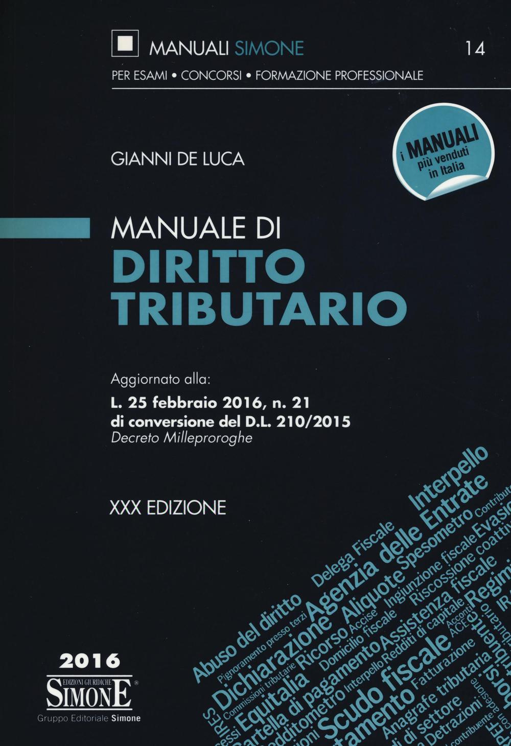 Manuale di diritto tributario