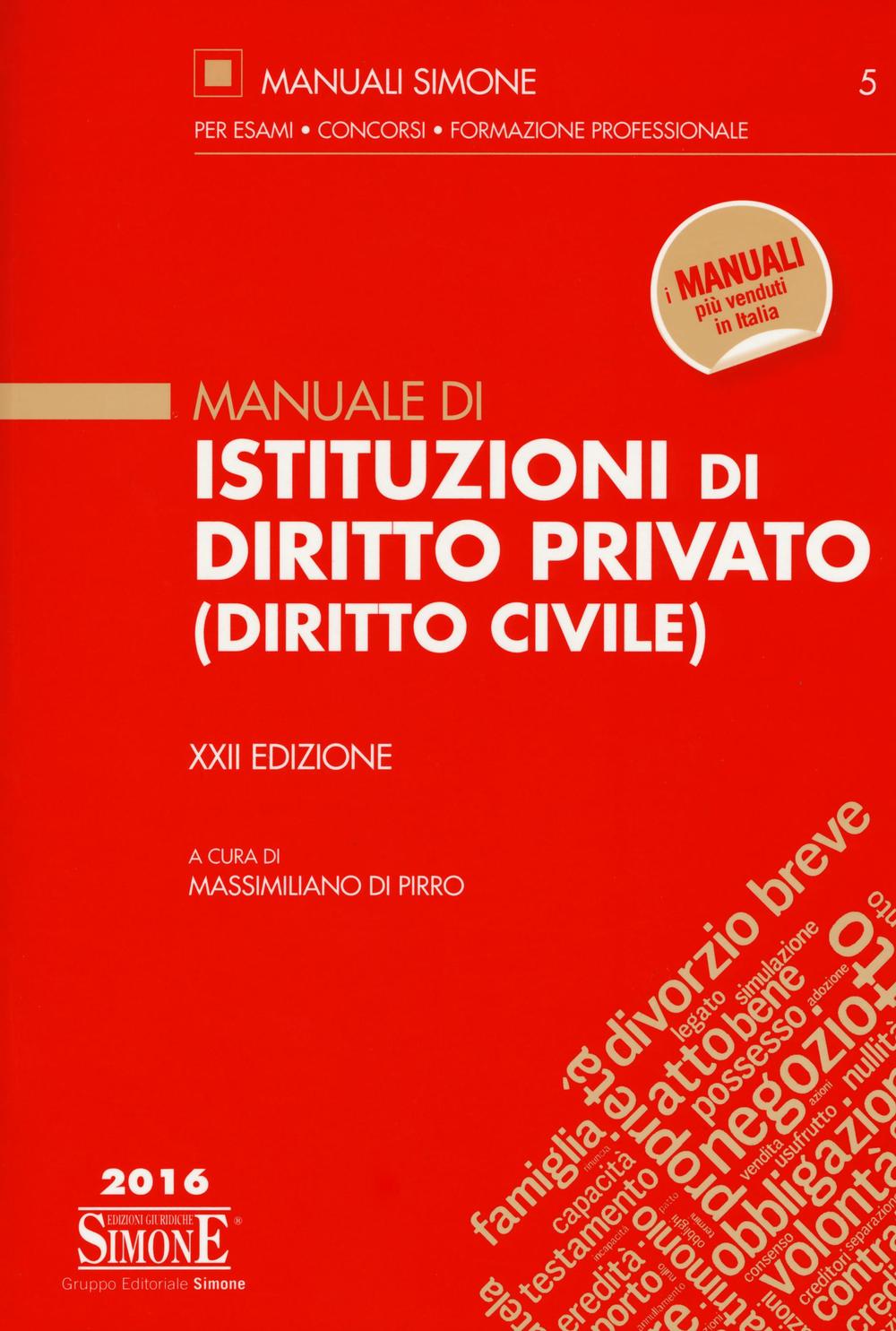 Manuale di istituzioni di diritto privato (diritto civile)