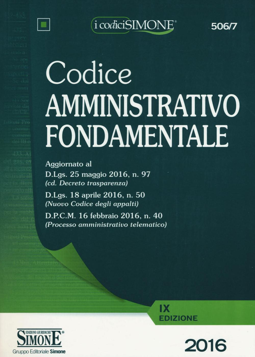 Codice amministrativo fondamentale