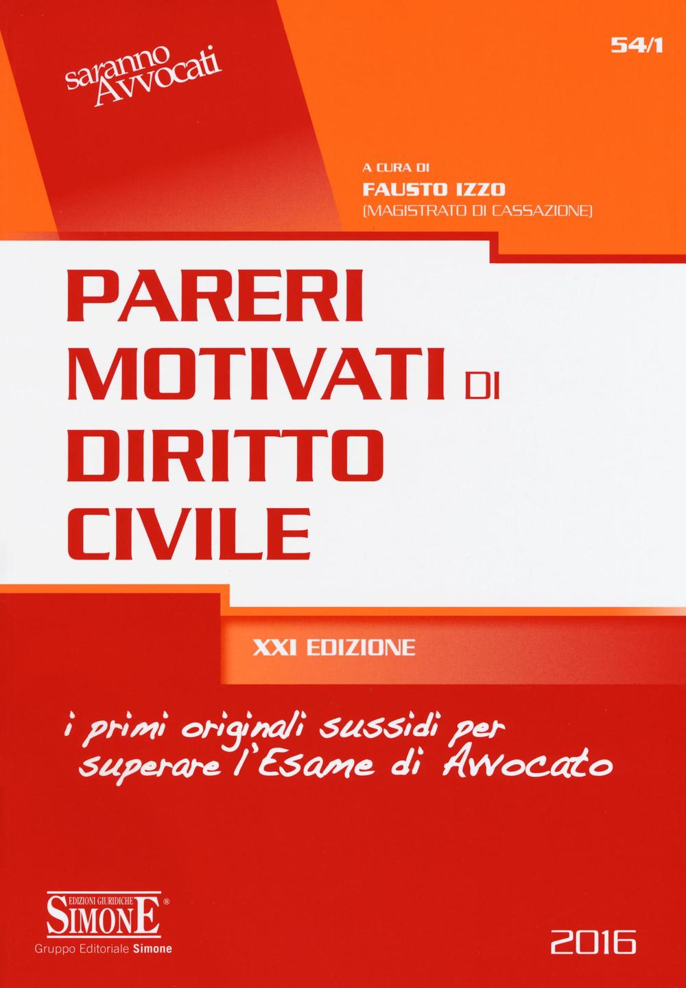 Pareri motivati di diritto civile