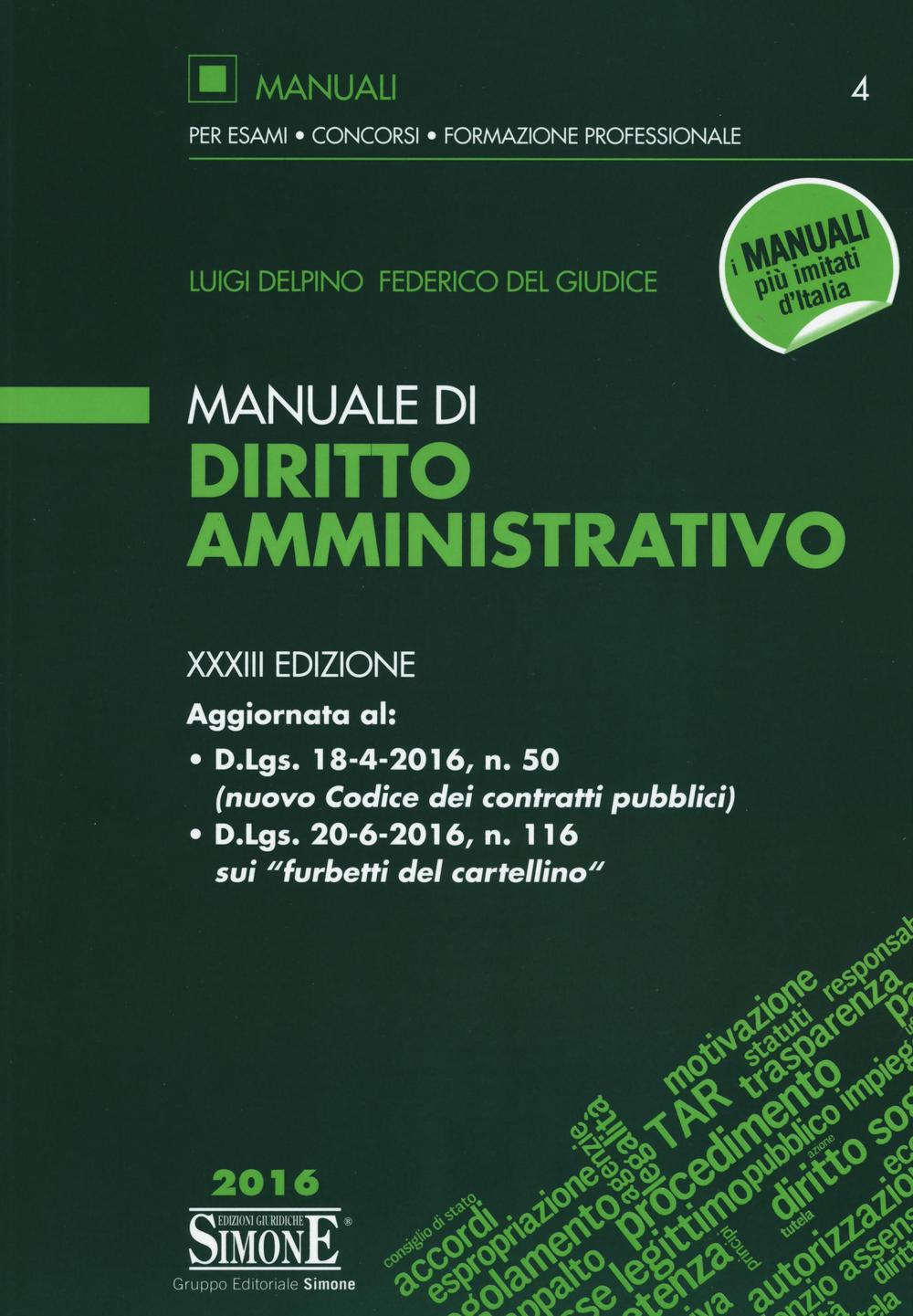 Manuale di diritto amministrativo
