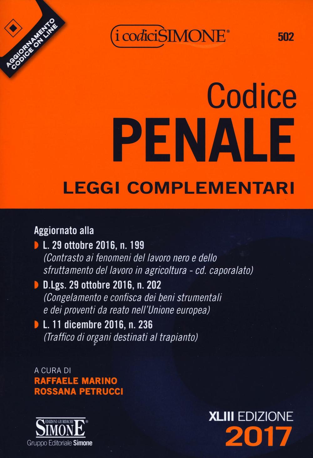 Codice penale. Leggi complementari