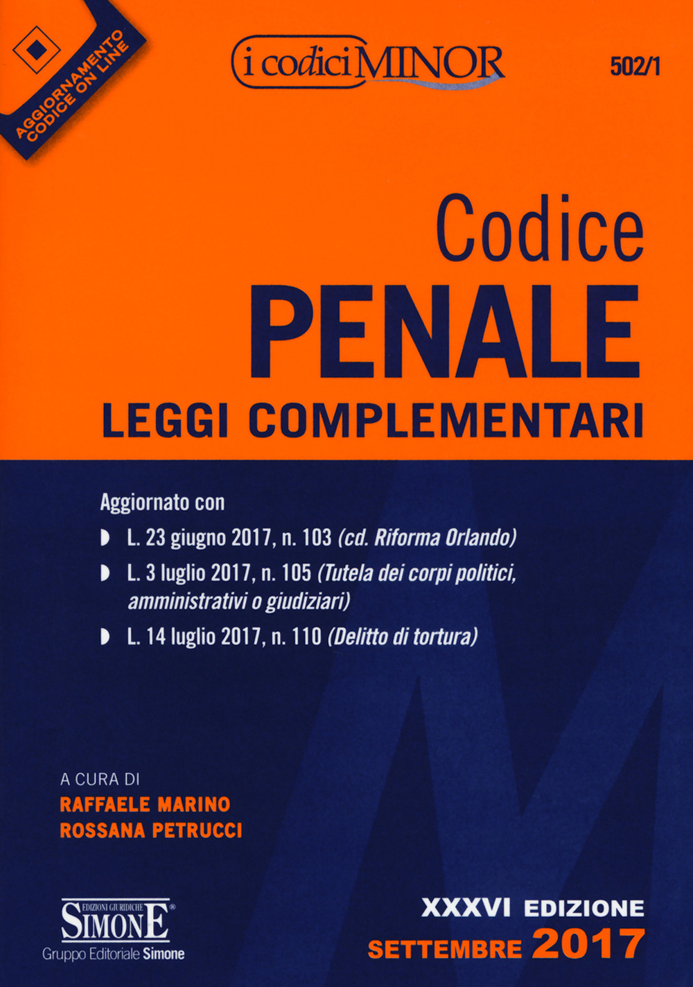Codice penale. Leggi complementari. Ediz. minor