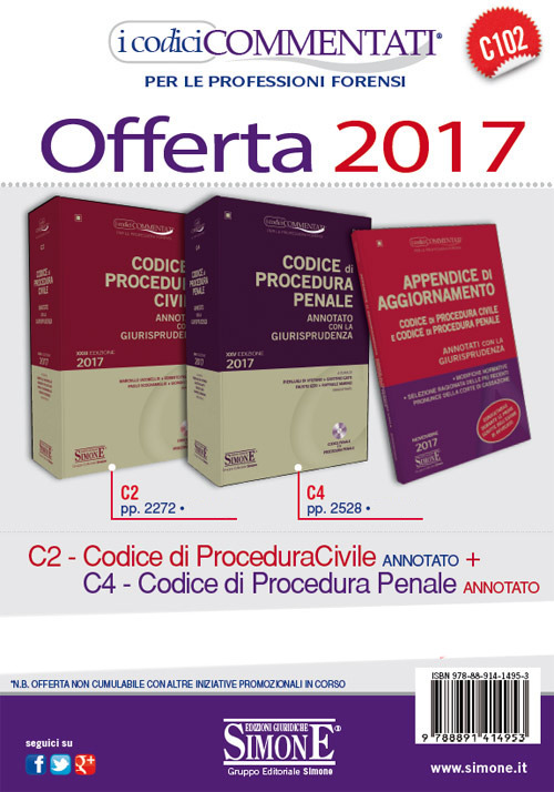 Codice di procedura civile. Annotato con la giurisprudenza-Codice di procedura penale. Annotato con la giurisprudenza. Con appendici di aggiornamento
