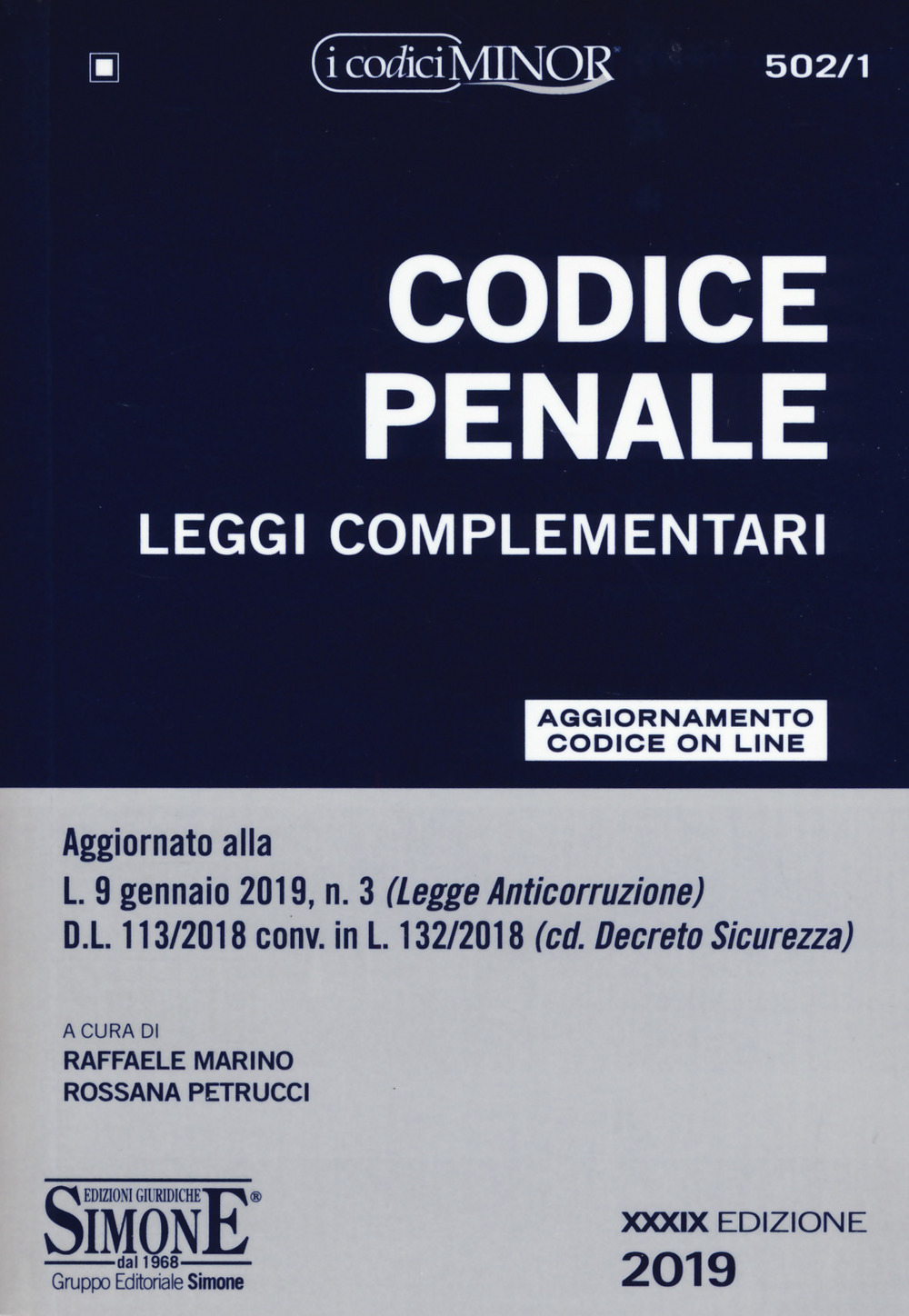 Codice penale. Leggi complementari. Ediz. minor
