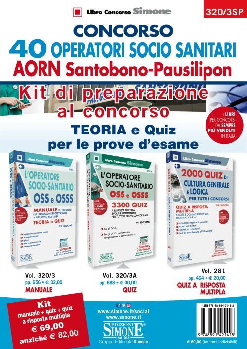 Concorso 40 operatori socio-sanitari AORN Santobono-Pausilipon. Kit di preparazione al concorso